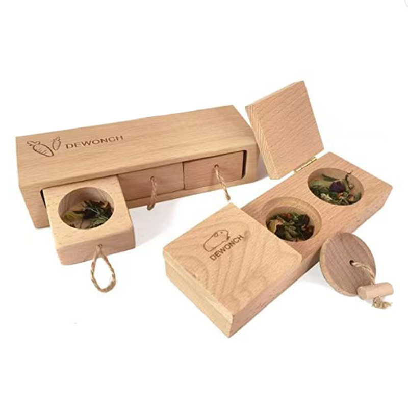 Medinis žiurkėnų tiektuvas, paslėpta užkandžių lėkštė, medžio masyvo žiurkėnų maisto žaislų tiektuvas, tarpvalstybinis specialus tiekimas