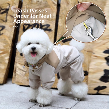 Ρούχα για σκύλους Αδιάβροχο για κουτάβια Καλοκαιρινά λεπτά ρούχα με φόρτιση κατά των τριχών Αρκουδάκι Yorkshire Κατοικίδιο κουτάβι Γάτα