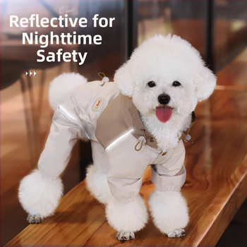 Ρούχα για σκύλους Αδιάβροχο για κουτάβια Καλοκαιρινά λεπτά ρούχα με φόρτιση κατά των τριχών Αρκουδάκι Yorkshire Κατοικίδιο κουτάβι Γάτα