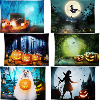 Tarpvalstybinis Helovino moliūgas „Niūrios pjaunamosios“ serijos gobeleno fonas, audinys, sienų tapyba, gobelenas, pakabinamas audinys, paveikslas, paplūdimio rankšluostis, staltiesė, iliustracija