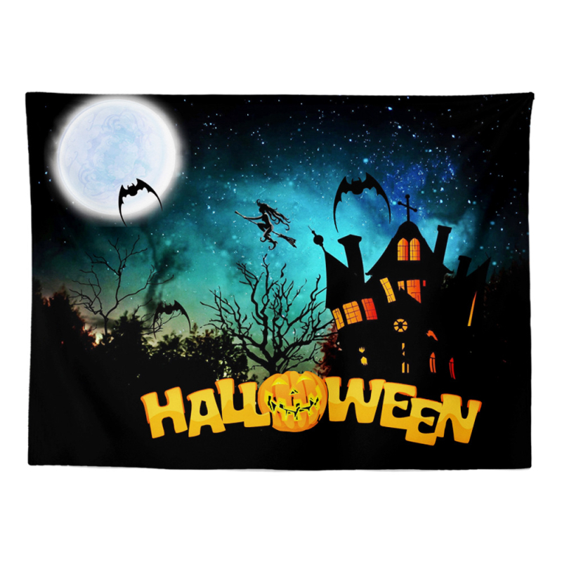 Tarpvalstybinis Helovino moliūgas „Niūrios pjaunamosios“ serijos gobeleno fonas, audinys, sienų tapyba, gobelenas, pakabinamas audinys, paveikslas, paplūdimio rankšluostis, staltiesė, iliustracija