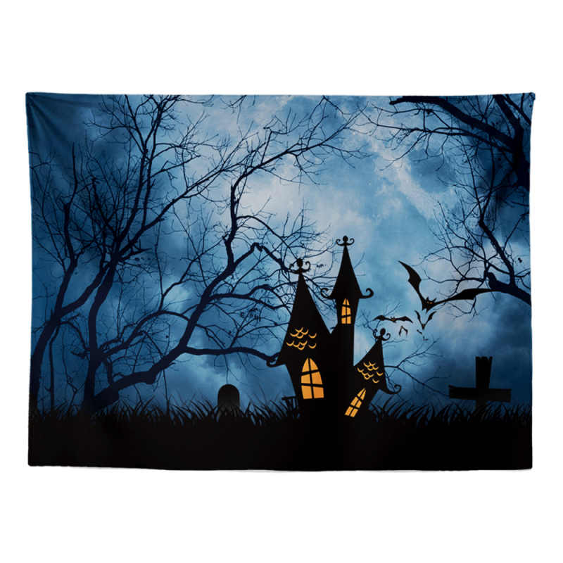 Tarpvalstybinis Helovino moliūgas „Niūrios pjaunamosios“ serijos gobeleno fonas, audinys, sienų tapyba, gobelenas, pakabinamas audinys, paveikslas, paplūdimio rankšluostis, staltiesė, iliustracija