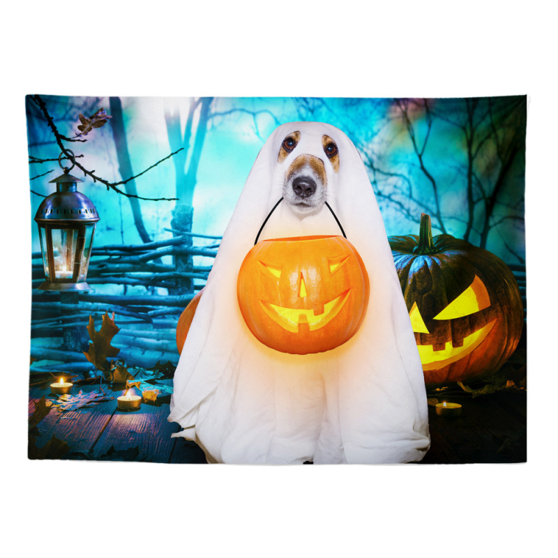 Tarpvalstybinis Helovino moliūgas „Niūrios pjaunamosios“ serijos gobeleno fonas, audinys, sienų tapyba, gobelenas, pakabinamas audinys, paveikslas, paplūdimio rankšluostis, staltiesė, iliustracija