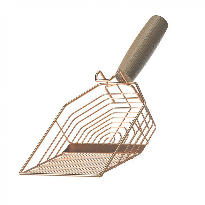 Metalinis kačių smėlio kastuvas didelėms katėms, „Daquan“ mažų skylučių štampai, ne nerūdijančio plieno rutino vištienos kastuvas