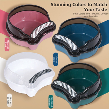 Μεγάλη τουαλέτα γάτας, ημικλειστή, αντιπυρετική, ψηλή, αντιθαμβωτική, άμμος για γάτες, αφαιρούμενη και πλενόμενη άμμος για γάτες