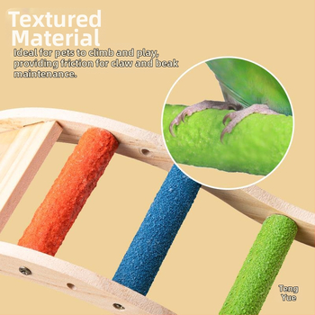 Παιχνίδι παπαγάλου πουλιών με παγωμένη μακριά σκάλα, δάχτυλο διαβόλου, δέρμα τίγρης, μαύρος φοίνικας, στύλος ζωντανών πουλιών, όρθιο μπαστούνι, αξεσουάρ κλουβιών πουλιών