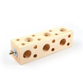 Εργοστάσιο σε απόθεμα βάση παπαγάλου για κατοικίδια, ξύλινη λείανση πουλιών, εργαλείο με νύχια, ανθεκτικό στο δάγκωμα, ενσωματωμένο κύβο πουλιών, τροφοδότης πουλιών