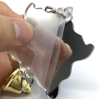 Ακρυλική κρεμαστή αλυσίδα με καθρέφτη πουλιών, εκπαιδευτικά αξεσουάρ κλουβιών πουλιών, είδη πουλιών διασυνοριακής χρήσης, ειδικά για παιχνίδια δαγκώματος παπαγάλου