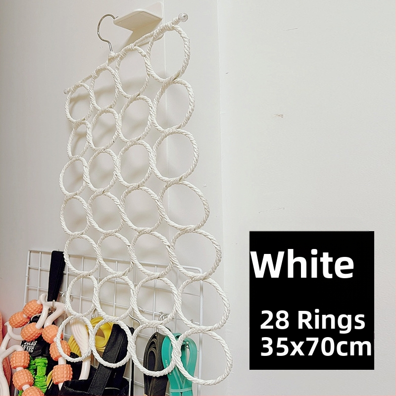 28 кръгли закачалки за шалове, марлени кръгли закачалки, многофункционални, цветни, за катерене, кръгли закачалки за съхранение, декорация за деца в детска градина