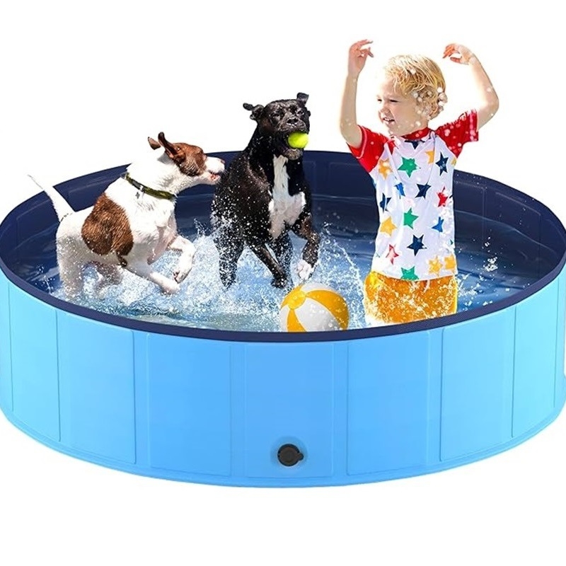 Сгъваем PVC басейн за домашни любимци, трансграничен сгъваем басейн за кучета, басейн за плуване, басейн за кучета, басейн за домашни любимци