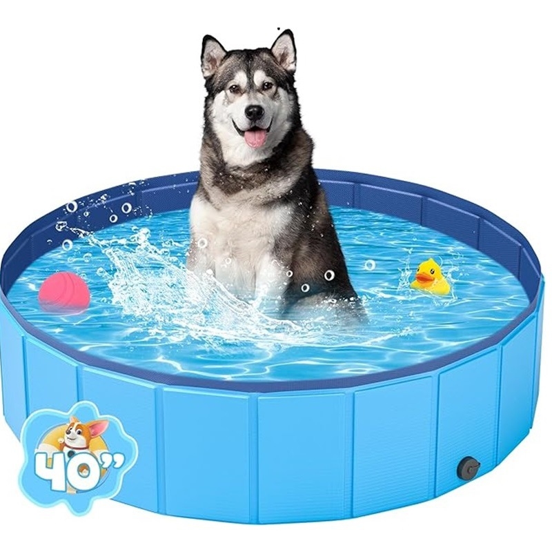 Сгъваем PVC басейн за домашни любимци, трансграничен сгъваем басейн за кучета, басейн за плуване, басейн за кучета, басейн за домашни любимци