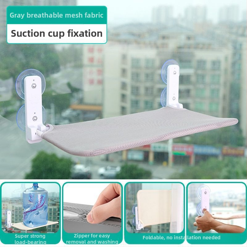 Котешки хамак за прозорец, вендуза, висящо гнездо за котешки слънцезащитен люк, балкон, котешко гнездо, зимна вендуза, стъклено котешко легло, принадлежности