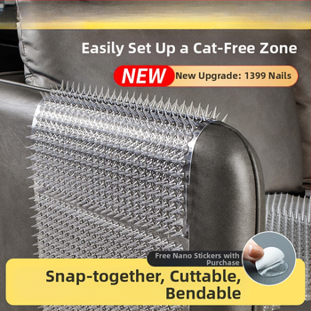 Противокотешка постелка против шипове, горна част на леглото, катерене по урина, възглавница за драскане по шипове, защита на дивана, изолация за котки, мрежа против шипове с ограничен достъп, дървена