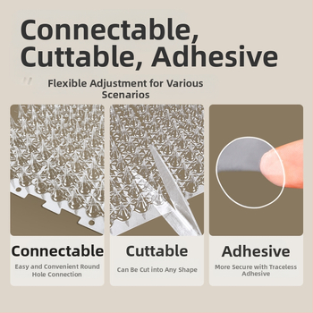 Αντιθαμβωτικό χαλάκι για γάτες που απωθεί τα καρφιά, πάνω κρεβάτι, μαξιλάρι για αναρρίχηση ούρων, προστασία από αγκάθια, ξύσιμο στον καναπέ, απομόνωση γάτας, περιορισμένη περιοχή, ξύλινο δίχτυ για αγκάθια