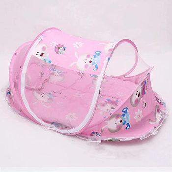 Παιδική πτυσσόμενη κουνουπιέρα K με μαξιλάρι ύπνου, κρεβάτι κουνουπιέρας τριών τεμαχίων, μουσικό σετ 0-3 ετών για παιδιά, κατασκευαστές κουνουπιέρας