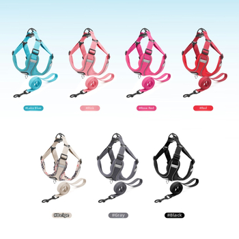 Ρυθμιζόμενο στήθος και πλάτη για κατοικίδιο, ιμάντας στήθους για κουτάβια, αναπνεύσιμο σχοινί για περπάτημα σκύλων, για έλξη και εξάσκηση σε εξωτερικούς χώρους.