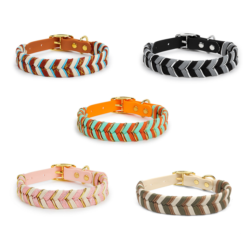 Furnizare directă din fabrică, zgardă nouă pentru animale de companie, material PVC, serie de câini, microblog, cataramă metalică, zgardă pentru câini, tracțiune transfrontalieră