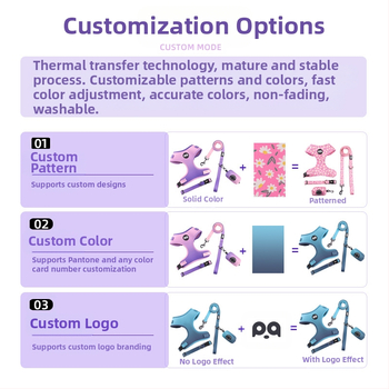 Διασυνοριακό λουρί έλξης για σκύλους με ιμάντα στήθους για σκύλους, χονδρική, προσαρμοσμένα είδη κατοικίδιων ζώων