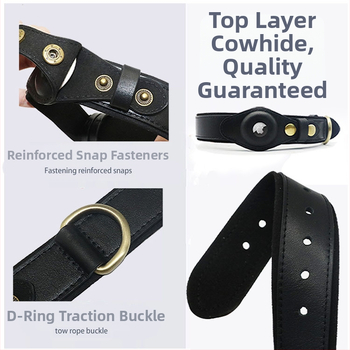 Νέο γνήσιο δέρμα Amazon Airtag κολάρο γάτας με εντοπισμό θέσης κολάρο κατοικίδιων ζώων κολάρο σκύλου από δέρμα αγελάδας άνω στρώματος