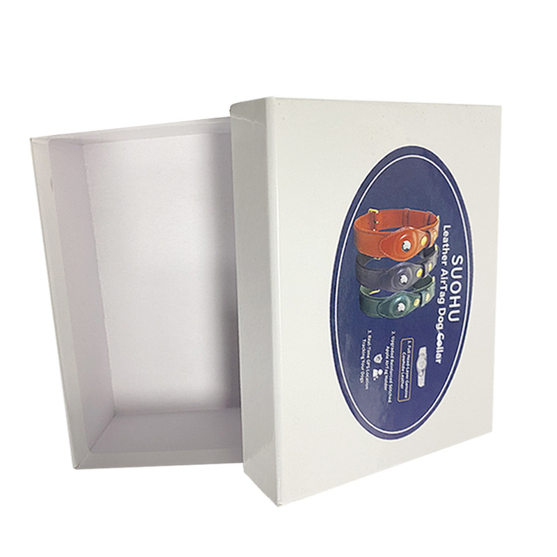 Nova ogrlica za mačke od prave kože Amazon Airtag za praćenje pozicioniranja kućnih ljubimaca, gornji sloj kravlje kože, ogrlica za pse