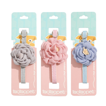 Κολάρο κατοικίδιων ζώων Z σε απόθεμα χονδρικής Pipitao Τεχνητό κολάρο γάτας με καμέλια, μενταγιόν γάτας, αξεσουάρ για κατοικίδια, καθαρό χρώμα, γάτα