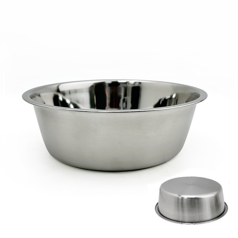 Удебелена купа за кучета от неръждаема стомана, противообръщаща се, неплъзгаща се, устойчива на падане, прибори за хранене на кучета, голяма, средна и малка поилка, купа за храна за котки, купа за котки