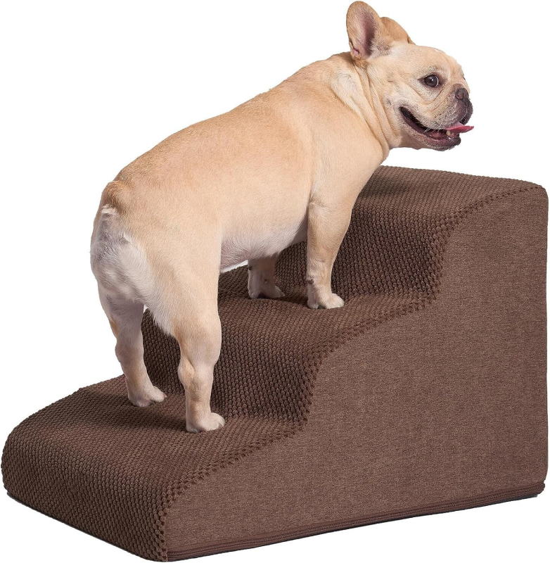 Stepenice za pse, zakrivljene ljestve za penjanje za kućnu upotrebu, pogodne za male i srednje pse, stepenice za kauč i krevet, sklopiva prostirka za penjanje