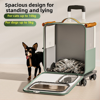 Τσάντα γάτας μεγάλης χωρητικότητας φορητή θήκη καροτσιού κατοικίδιων ζώων διαφανής κάψουλα χώρου αναπνεύσιμη φορητή τσάντα πλάτης σκύλου αποσκευές