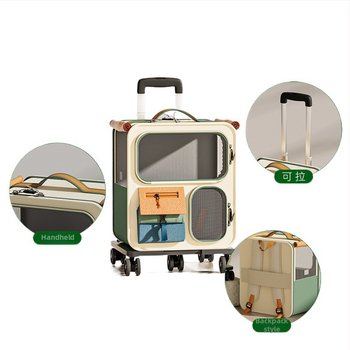 Τσάντα γάτας μεγάλης χωρητικότητας φορητή θήκη καροτσιού κατοικίδιων ζώων διαφανής κάψουλα χώρου αναπνεύσιμη φορητή τσάντα πλάτης σκύλου αποσκευές