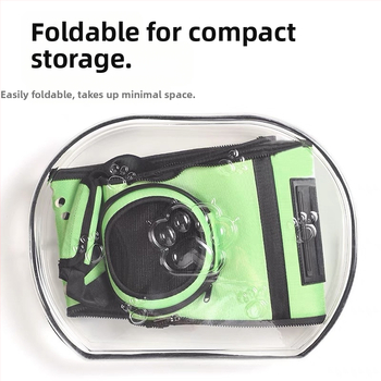 Τσάντα για γάτες, φορητή τσάντα εξερχόμενης μεταφοράς, διαφανής τσάντα κάψουλας, μεγάλης χωρητικότητας, τσάντα κατοικίδιων ζώων, πτυσσόμενη τσάντα