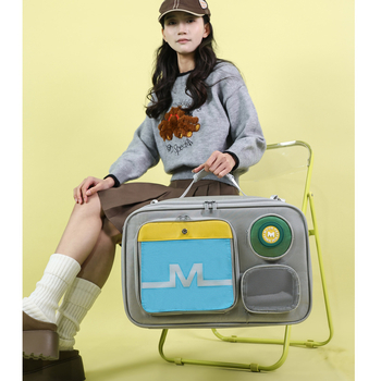 Чанта за котки с директна доставка от фабриката, чанта за домашни любимци, преносима чанта през рамо, удобна дишаща чанта за котки, консумативи за домашни любимци