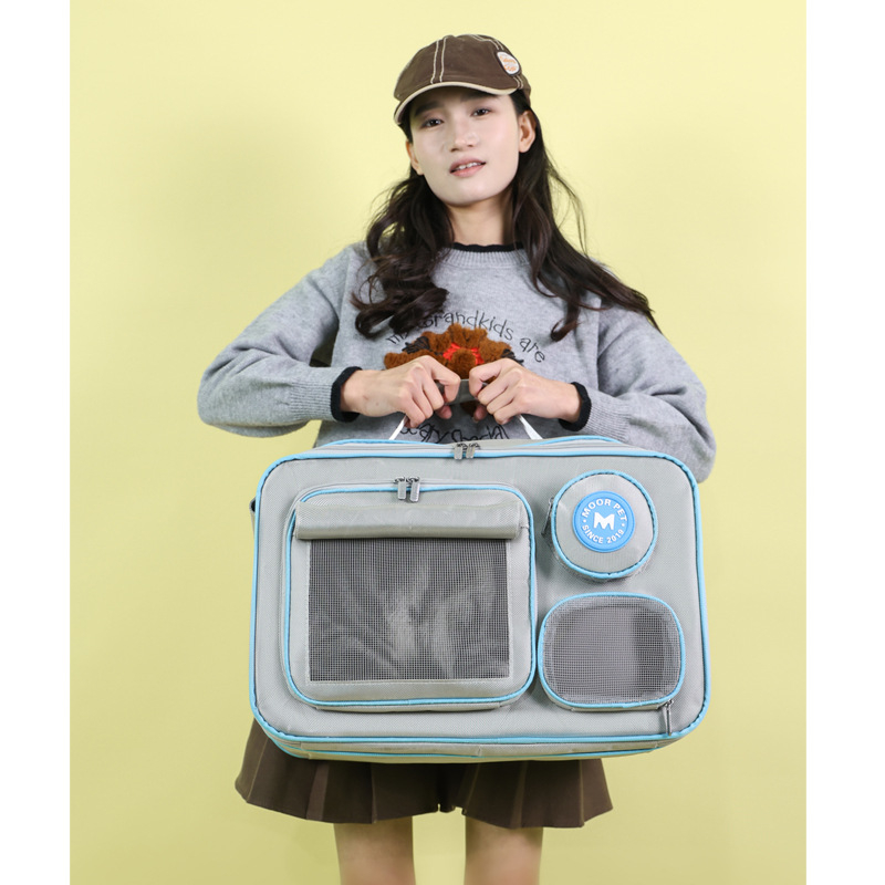 Чанта за котки с директна доставка от фабриката, чанта за домашни любимци, преносима чанта през рамо, удобна дишаща чанта за котки, консумативи за домашни любимци