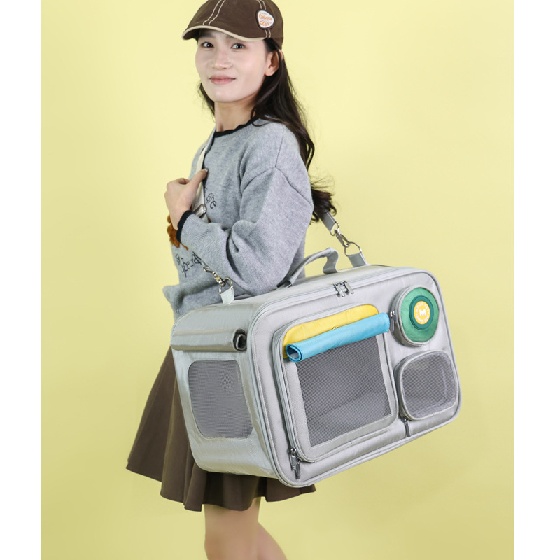 Чанта за котки с директна доставка от фабриката, чанта за домашни любимци, преносима чанта през рамо, удобна дишаща чанта за котки, консумативи за домашни любимци