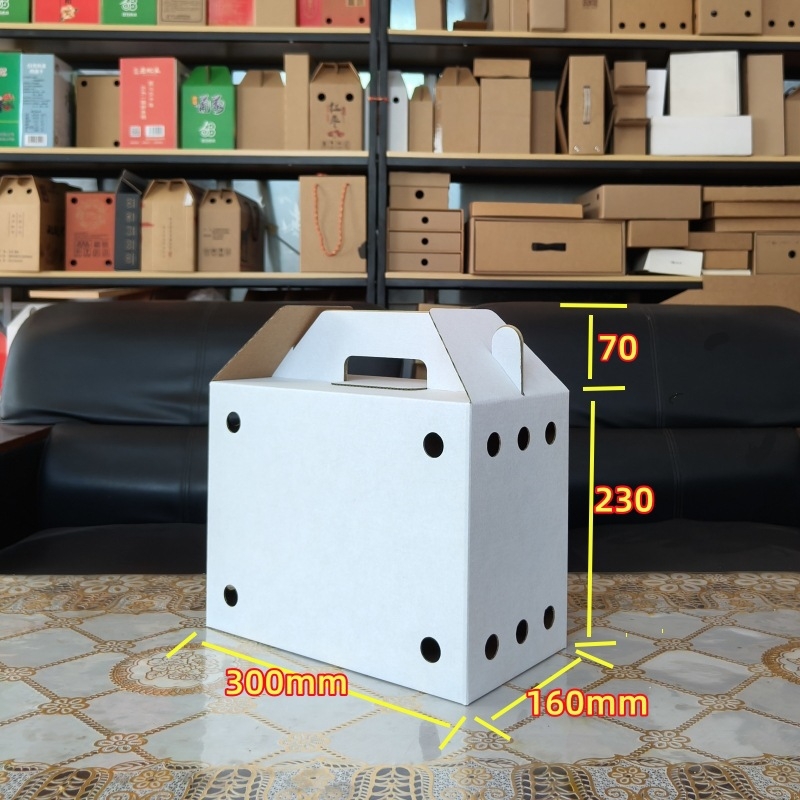 Lemmikloomade transpordikarp, eriti kõva kraftpaber, lainepapist loomade elusloomade transpordikarp, karppakend, hulgimüügiks valmis laos