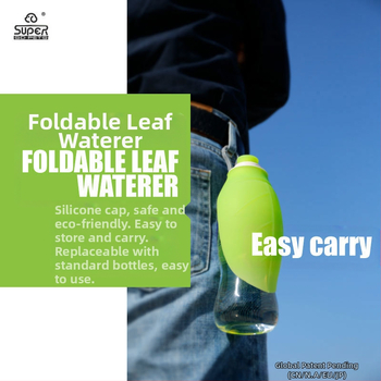 Ποτήρι συνοδείας κατοικίδιων ζώων Ποτήρι ποτού για σκύλους Φορητό μπουκάλι νερού ταξιδιού με φύλλα Πτυσσόμενο μπουκάλι νερού Red Dot Award Νέο προϊόν