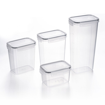 Πυκνωμένη σφραγισμένη δεξαμενή PP μεγάλης χωρητικότητας δημητριακών τροφίμων, ανθεκτικό στην υγρασία κουτί, διαφανής κάδος αποθήκευσης