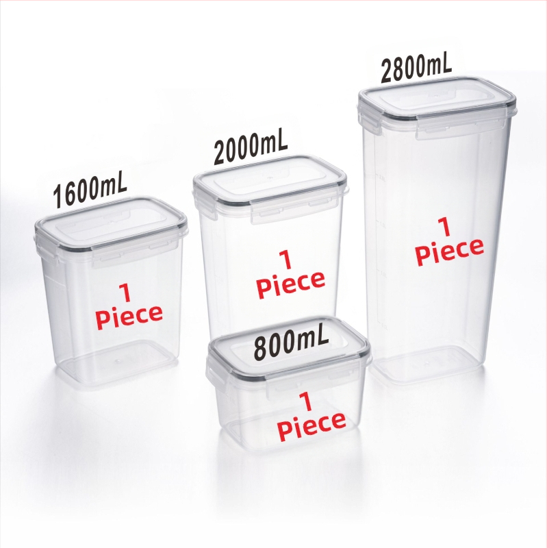 Paksendatud PP-st suletud mahuti suure mahutavusega toidukvaliteediga teravilja niiskuskindel kast läbipaistev hoiustusämber