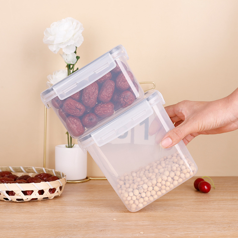 Paksendatud PP-st suletud mahuti suure mahutavusega toidukvaliteediga teravilja niiskuskindel kast läbipaistev hoiustusämber