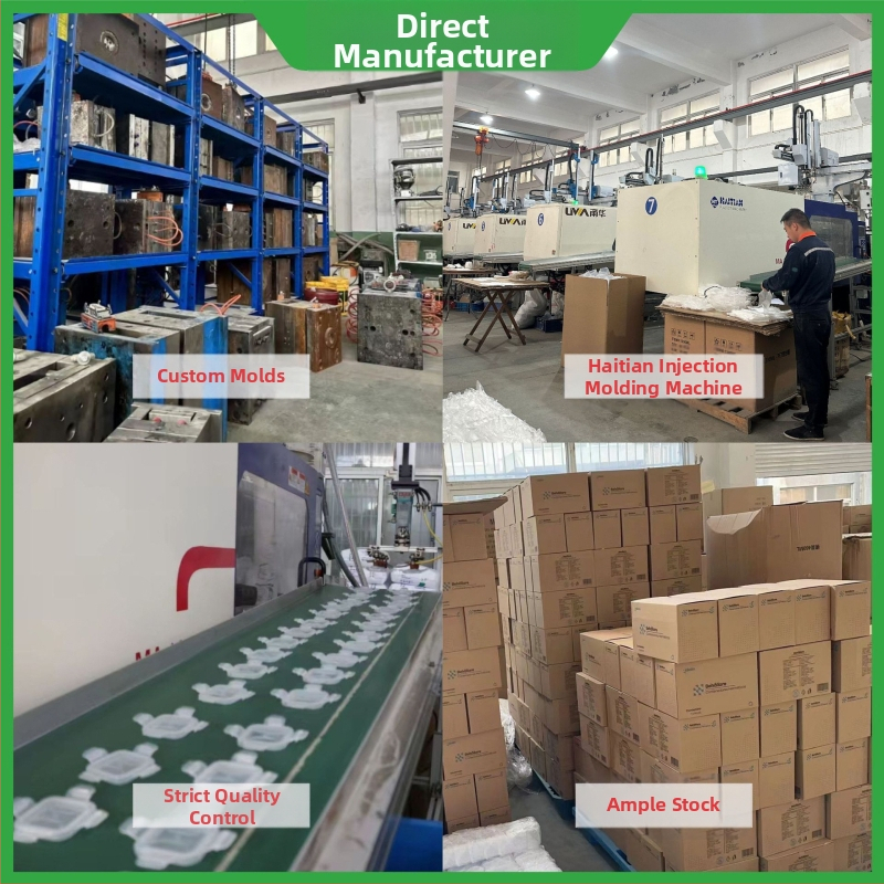 Удебелен PP запечатан резервоар с голям капацитет, хранителни зърнени храни, влагоустойчива кутия, прозрачна кофа за съхранение