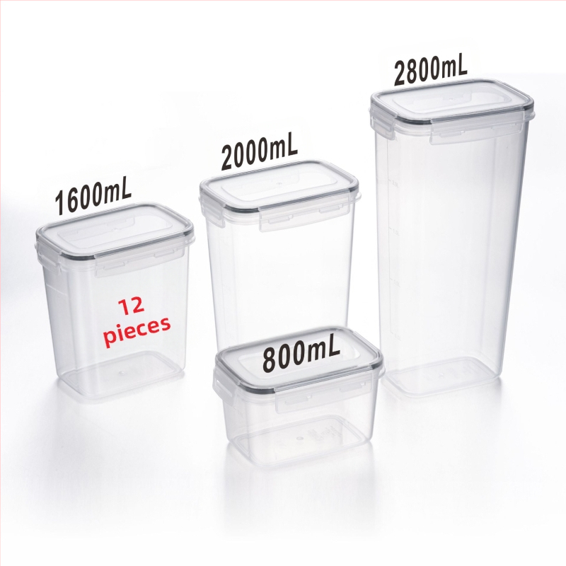 Paksendatud PP-st suletud mahuti suure mahutavusega toidukvaliteediga teravilja niiskuskindel kast läbipaistev hoiustusämber