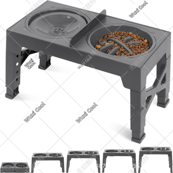 [Προσαρμοσμένο] Μπολ για σκύλους με δυνατότητα ανύψωσης, ταΐστρα αργής τροφής, λεκάνη αργής τροφής, αντιπνιγμός, μπολ με αυξημένο ρύζι, διπλό μπολ με υπερυψωμένο μπολ