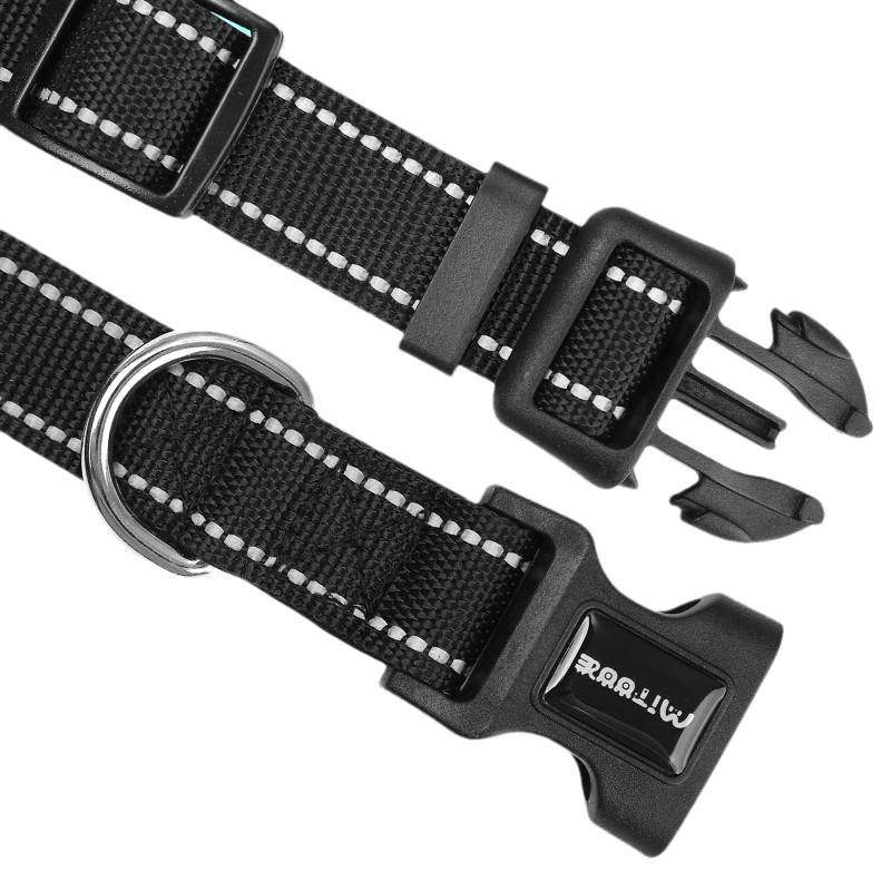 Prekogranična vruća najlonska reflektirajuća podesiva podstavljena ogrlica za pse u boji srednje i velike ogrlice za kućne ljubimce