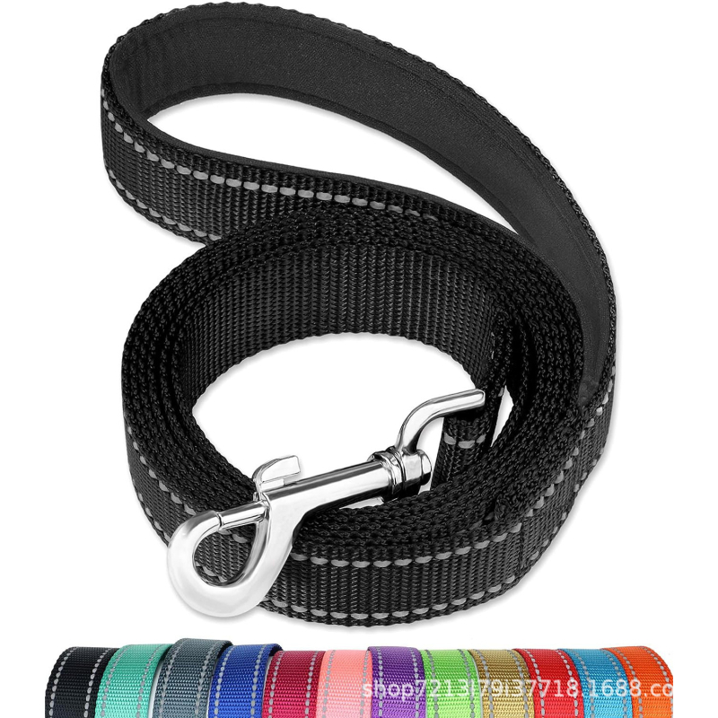 Плътноцветно имитация на найлоново въже за кучета, бонбонено оцветено, теглене на домашни любимци, въже за разходка на кучета, единично въже, стоки за домашни любимци, трансгранично теглене на кучета