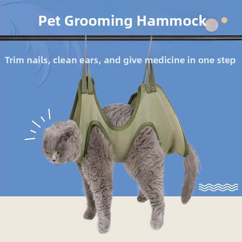 Hamac pentru animale de companie, tăiere unghii pisică agățată, artefact de tăiere unghii TikTok, același artefact de smulgere a urechilor de pisică și câine.