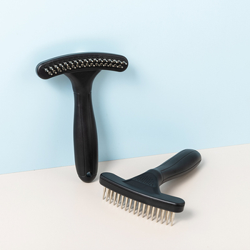 Плаващ гребен за нокти, двуредов гребен за нокти, домашни любимци, гребен за кучета, плюшено мече, гребен за домашни любимци с игла, отворена четка