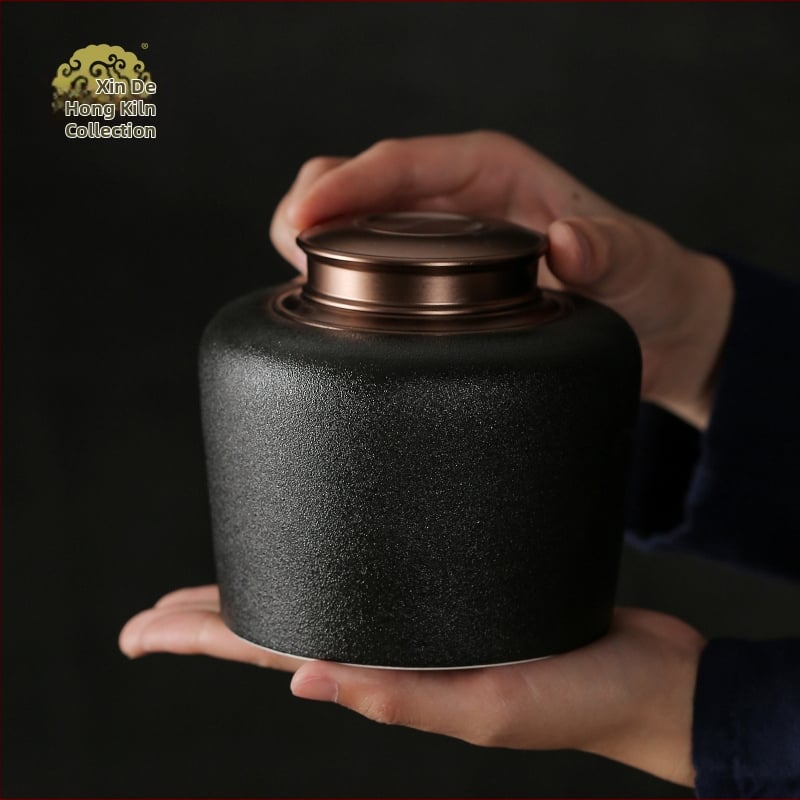 Xindehong Kiln suur teepurk keraamiline suletud purk sulamist kaanega säilituspurk jäätunud suur keraamiline purk ärikingitus