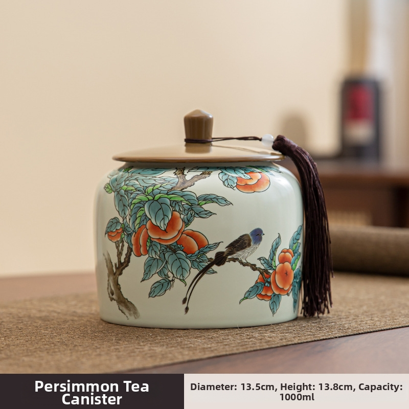 Keraminės arbatos skardinės, „Thousand Miles Mountain“ arbatos dovanų dėžutės, keraminės skardinės, tuščios dovanų dėžutės, „Wuyi Rock“ arbata, ulong arbatos dovanos