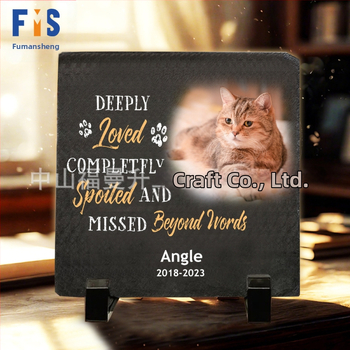 „Amazon Daifa“ augintinio atminimo akmens statulos papuošalai, „pasidaryk pats“ paveikslėliai, spalvotas spausdinimas, katės ir šunys, gimtadienio atminimo papuošalai