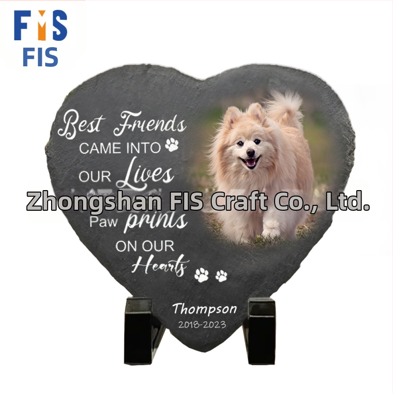 Amazon Daifa Украшения за паметник на домашни любимци от камък, направи си сам снимки, цветен печат, котки и кучета, украшения за паметник на рожден ден