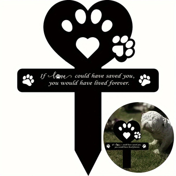 1 vnt. šuns/katės antkapio kryžius, augintinio dingimo atminimo lenta lauko augintinio atminimo sodo dekoracijos